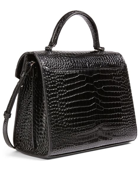 ysl cassandra croc bag|ysl cassandra envelope bag.